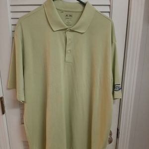 Adidas Climalite Polo Light Green Size XL Embroidery on Sleeve